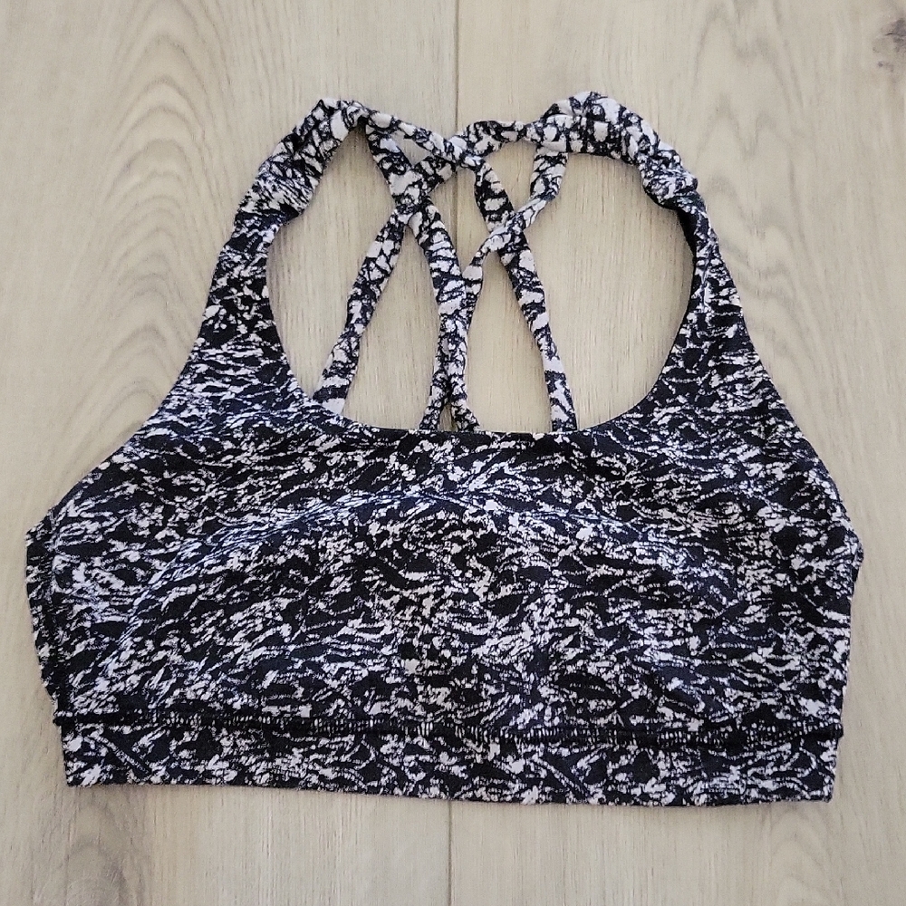 lululemon athletica Black and White Sports Bra
